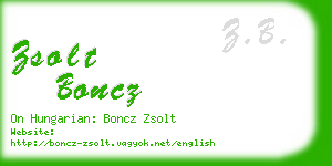 zsolt boncz business card